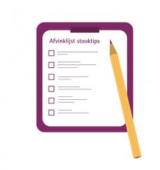 illustratie afvinklijst